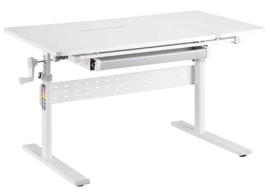 BRATECK παιδικό γραφείο E603, ρυθμιζόμενο, 100x60x54~76cm, λευκό