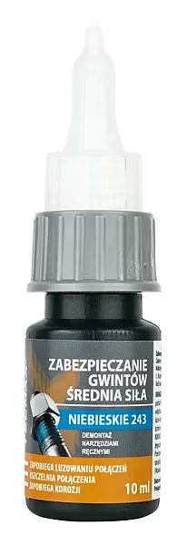 TECMAXX κόλλα Threadlock 14-035, μεσαίας αντοχής, 10ml, μπλε