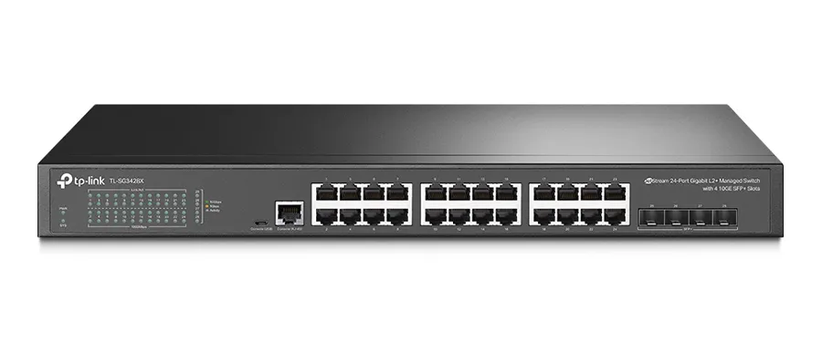 TP-LINK L2+ Managed Switch TL-SG3428X, 24-Port Gigabit, 4x SFP+, Ver.1.4