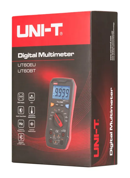 UNI-T ψηφιακό πολύμετρο UT60BT, 1000V AC/DC, NCV, Bluetooth, True RMS