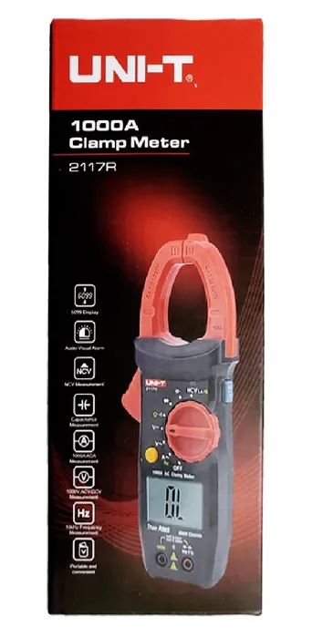 UNI-T ψηφιακή αμπεροτσιμπίδα 2117R, 1000A AC, NCV, True RMS