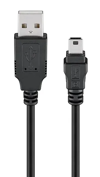 GOOBAY καλώδιο USB σε USB Mini 50767, 480Mbps, 1.8m, μαύρο