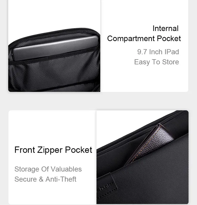 ARCTIC HUNTER τσάντα μέσης Y00569 με θήκη tablet, 3.5L, γκρι