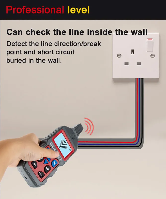 NOYAFA ανιχνευτής καλωδίων & σωλήνων NF-826