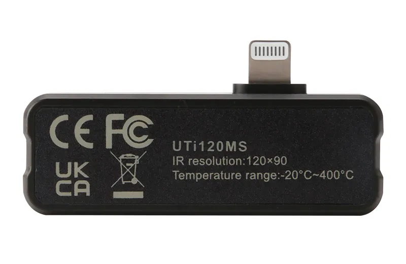 UNI-T συσκευή θερμικής απεικόνισης UTi120MS για iPhone, έως 400 °C
