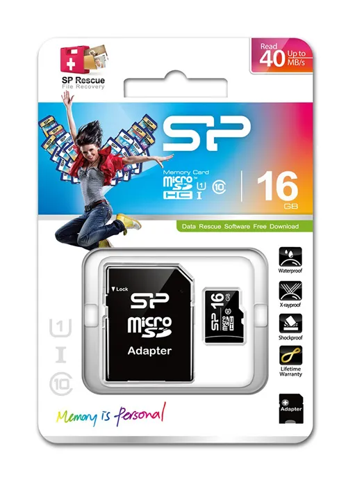 SILICON POWER κάρτα μνήμης 16GB micro SDHC, Class 10