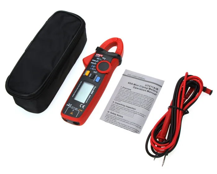 UNI-T μίνι ψηφιακή αμπεροτσιμπίδα UT211B, 60A AC/DC, NCV, True RMS