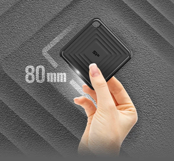 SILICON POWER εξωτερικός SSD PC60, 512GB, USB 3.2, 540-500MB/s, μαύρος