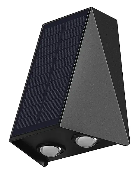 POWERTECH LED ηλιακό φωτιστικό τοίχου HLL-0129, 1.5W, 6500K, 1300mAh