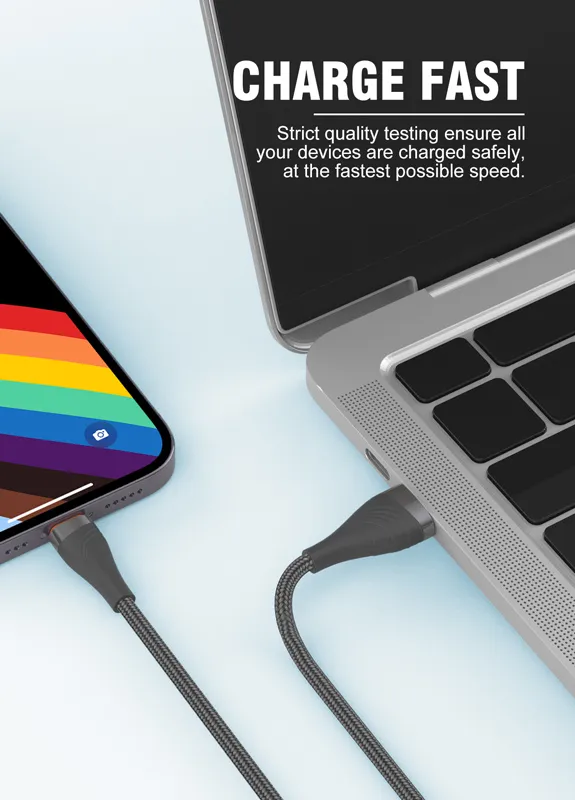 LDNIO καλώδιο Lightning σε USB LS691, 30W, 1m, γκρι