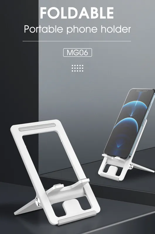 LDNIO βάση smartphone MG06, foldable, 4.7-7.2", λευκή