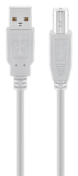 GOOBAY καλώδιο USB σε USB Type B 68712, 1.8m, 480Mbps, γκρι