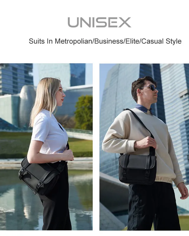 ARCTIC HUNTER τσάντα ώμου K00568 με θήκη tablet, 4L, μαύρη