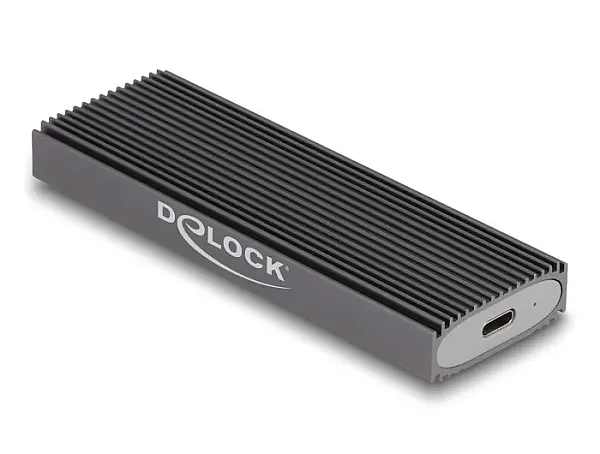 DELOCK θήκη για M.2 NVMe PCIe/SATA SSD 42019, tool free, 10Gbps, μαύρη