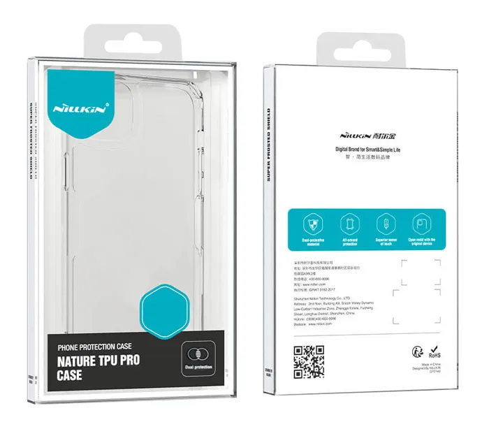 NILLKIN θήκη Nature Pro για iPhone 15 Pro, διάφανη-μπλε