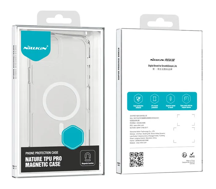 NILLKIN θήκη Nature Pro Magnetic για iPhone 15 Plus, διάφανη