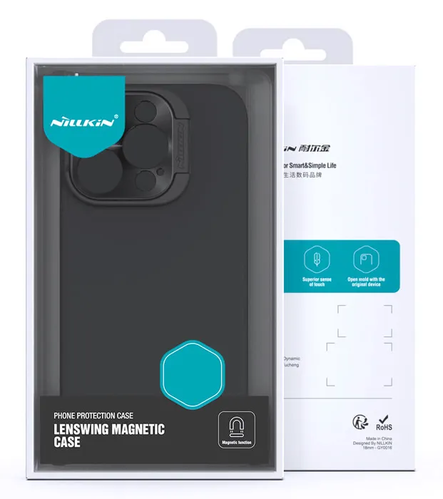 NILLKIN θήκη LensWing Magnetic για iPhone 15 Pro Max, μαύρη