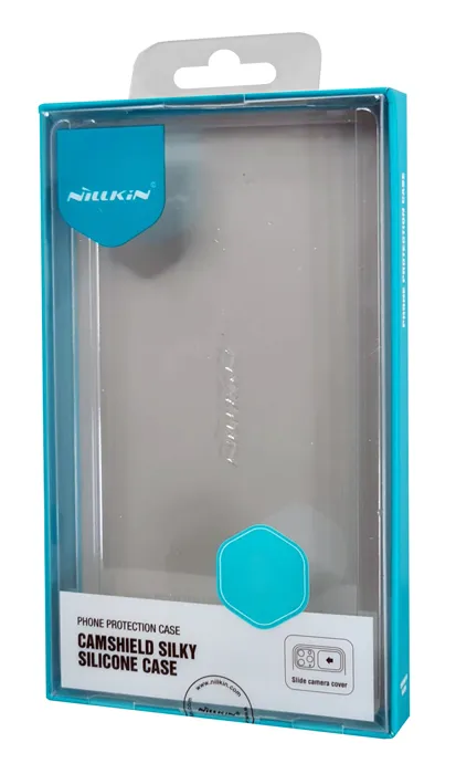 NILLKIN θήκη CamShield Silky Silicone για iPhone 15, μπλε