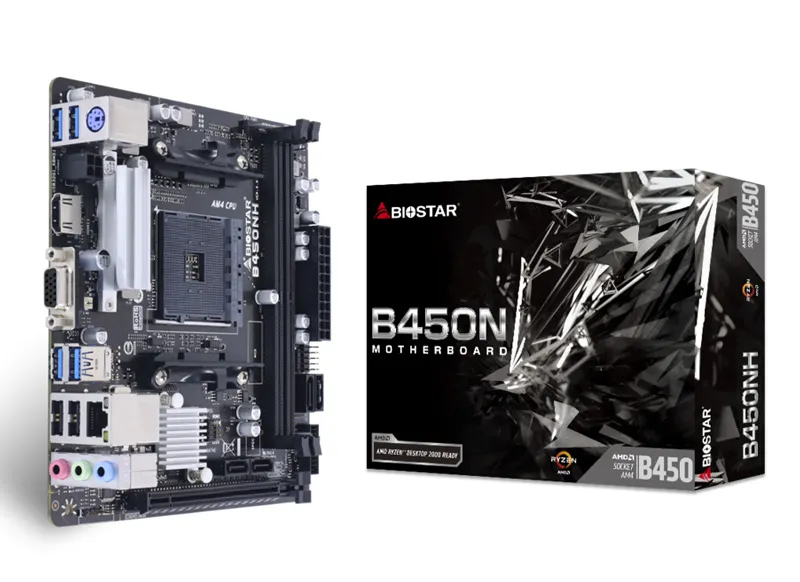 BIOSTAR μητρική B450NH, 2x DDR4, AM4, MiniITX, GbE LAN, Ver. 6.0