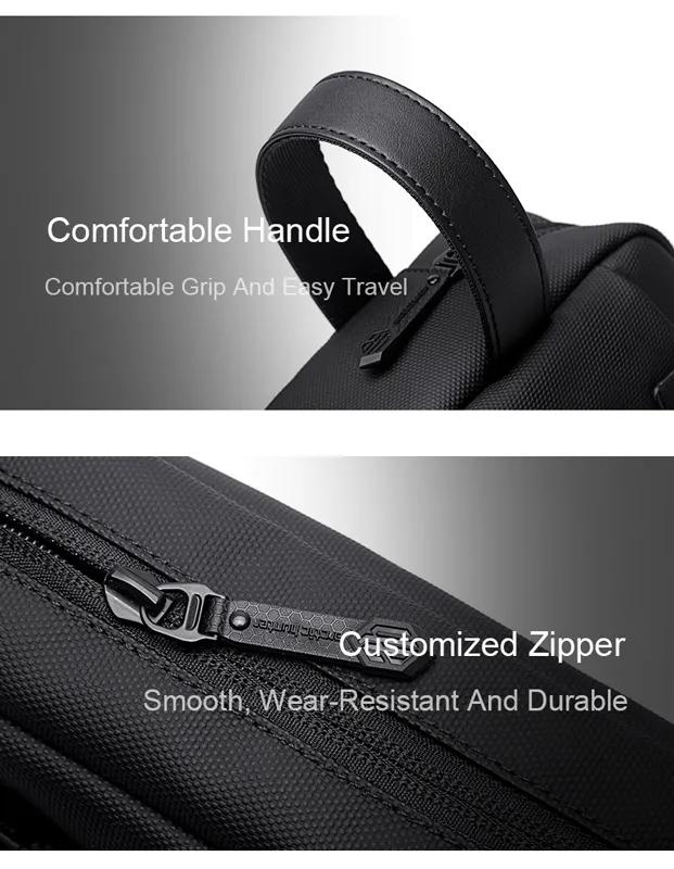 ARCTIC HUNTER τσάντα χειρός K00580, 2.5L, γκρι