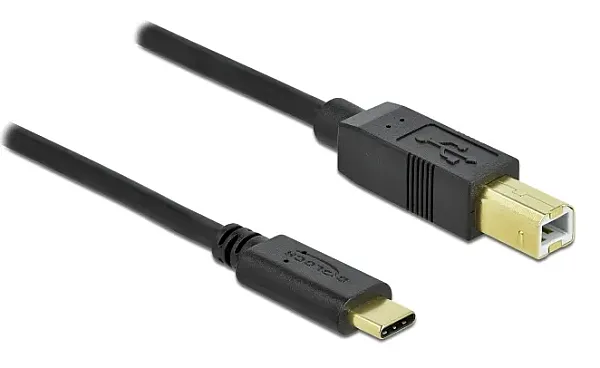 DELOCK καλώδιο USB-C σε USB Type B 83330, 2m, μαύρο