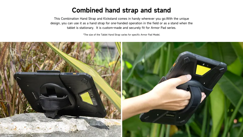 ULEFONE βάση THS02 για tablet Armor Pad 2, με ιμάντα, μαύρη