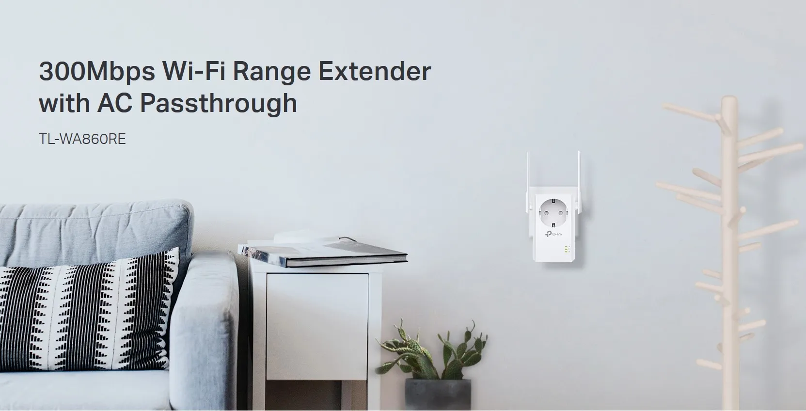 TP-LINK Range Extender TL-WA860RE, Passthrough, 300Mbps, Ver. 6.0