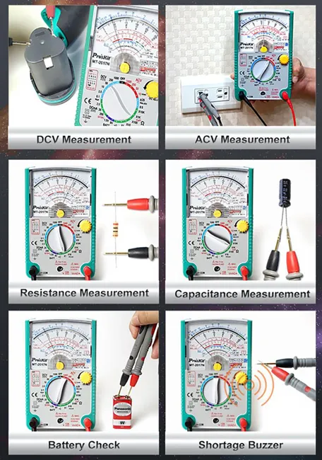 PROSKIT αναλογικό πολύμετρο MT-2017N, DCV, ACV