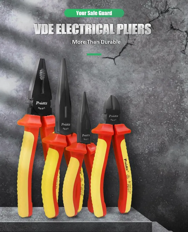 PROSKIT σετ εργαλείων ηλεκτρολόγου PK-2802 με θήκη, 1000V μόνωση, 11τμχ