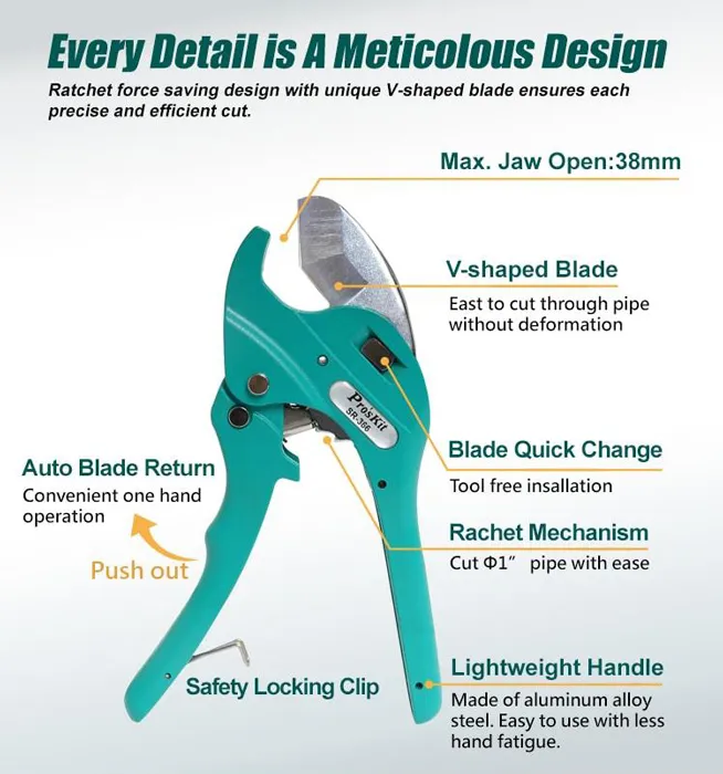 PROSKIT κόφτης πλαστικού σωλήνα SR-366, 195mm