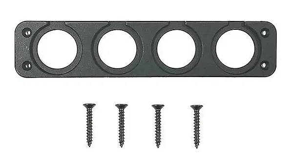 POWERTECH πάνελ πρίζας για σκάφη & οχήματα PTL-015, 4 θέσεις, 196x43mm