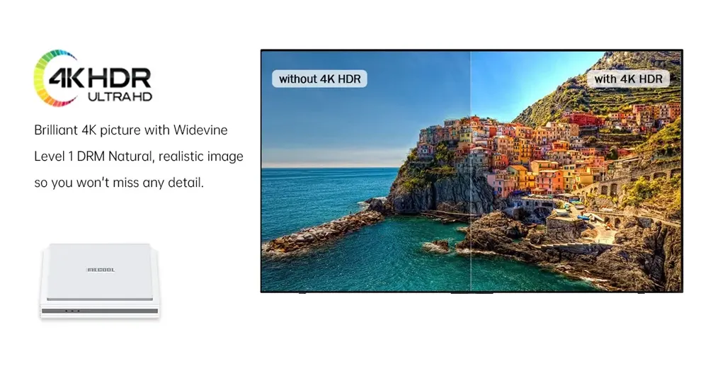 MECOOL TV Box KM2 Plus Deluxe, Google πιστοποίηση, 4K, WiFi, Android 11