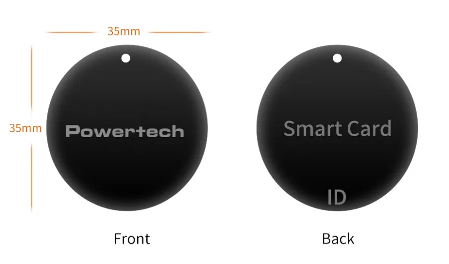 POWERTECH RFID κάρτα PT-1286, μαύρη