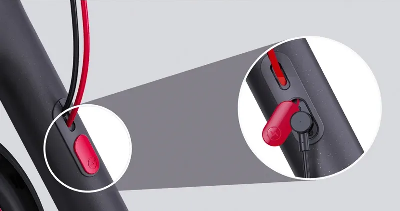 Κάλυμμα θύρας φόρτισης για πατίνι Xiaomi Mi 4/4 Pro/4 Lite, κόκκινο