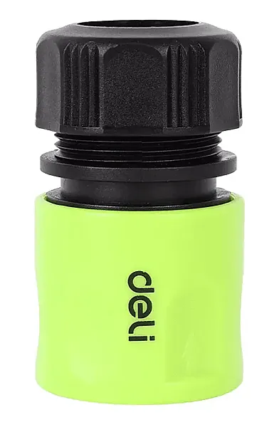 DELI ταχυσύνδεσμος για λάστιχο DL8793 με water stop, 1/2", πράσινος