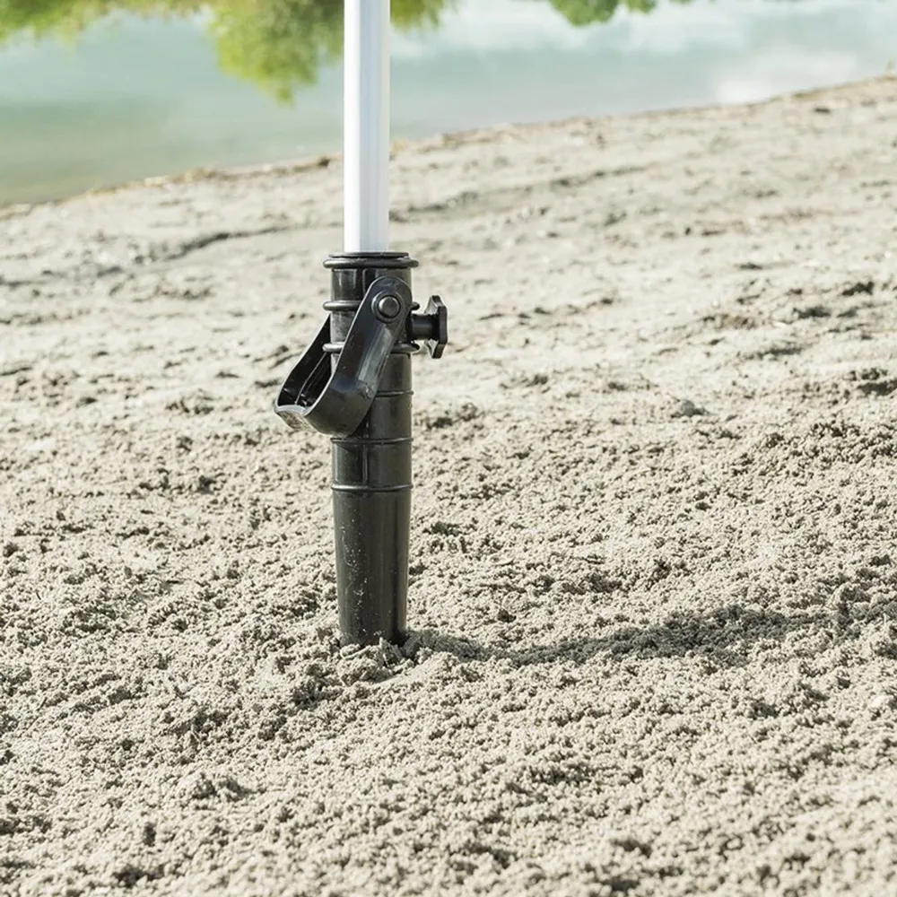 PROPLUS βάση ομπρέλας παραλίας 360819, κοντάρι διαμέτρου 25-36mm, μαύρη